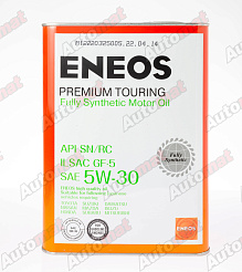 Моторное масло ENEOS PREMIUM TOURING 5W-30 SN FULLY SYNTHETIC, 4л
